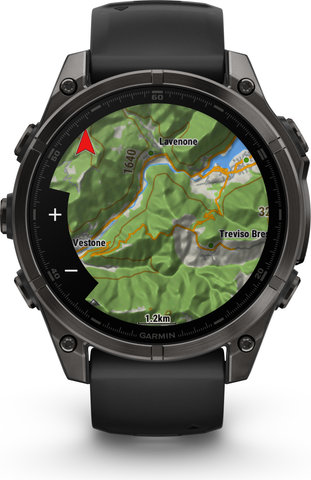 Garmin fenix 8 AMOLED Sapphire Titanium GPS 47 mm Multisport Smartwatch - black-carbon gray