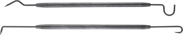 Birzman O-Ring Haken 2er-Set - schwarz-silber