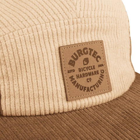 Burgtec Bandit Corduroy Five Panel Kappe - grandad/one size