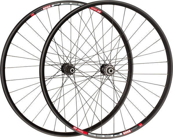 bc basic Juego de ruedas Trail XT Disc Center Lock 29" - negro | 29" set (RD 15x100 + RT 10x135) Shimano