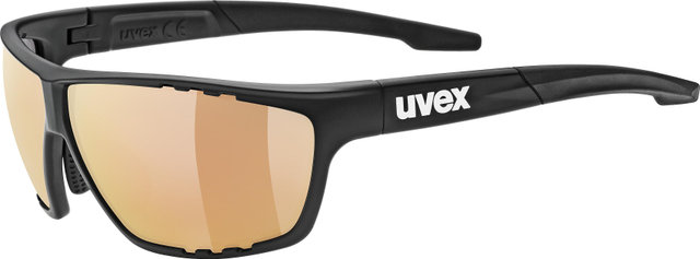 uvex sportstyle 706 CV V colorvision variomatic sports glasses - black matte/colorvision outdoor variomatic