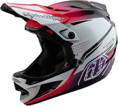 Troy Lee Designs Casque D4 Carbon MIPS - drip white/55 - 56 cm
