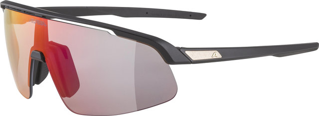 Alpina Turbo Pro S QV Sports Glasses - black matte | rainbow mirror