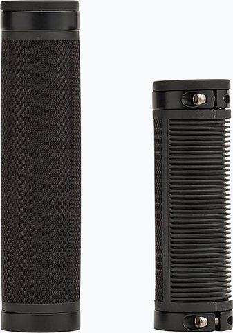 Brooks Cambium rubber handlebar grips for twist shifter one-sided - all black | 130 mm / 100 mm