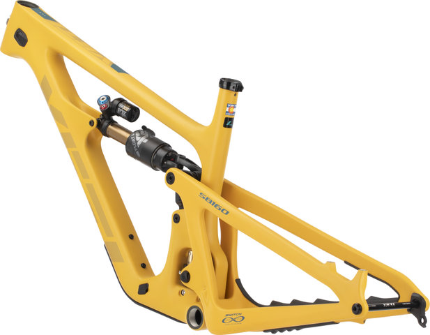 Yeti Cycles Kit de cuadro SB160 TURQ Carbon 29" - mustard | 1 1/8" - 1,5" tapered | L