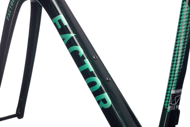 Factor Kit de Cadre en Carbone LS Disc Gravel - british green/M/Axe Traversant 12 mm