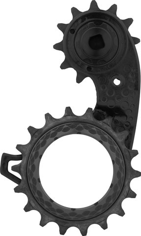 absoluteBLACK Sistema de engranajes HOLLOWcage Carbon Ceramic Oversized SRAMeTap AXS - black/12 dientes (rueda guía), 18 dientes (rueda tensora)
