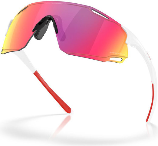 Oakley Cybr Dyno Sportbrille - polished white/prizm road