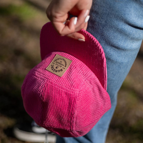 Burgtec Bandit Corduroy Five Panel Kappe - toxic barbie/one size
