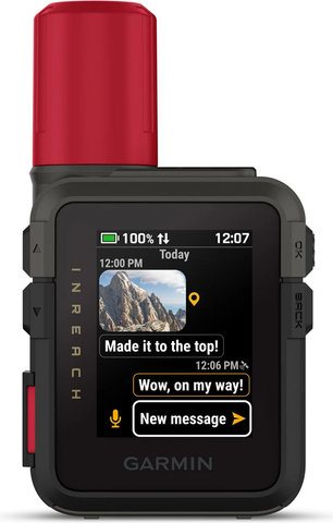 Garmin inReach Mini 3 Plus Satelliten-Kommunikationsgerät - schwarz-rot