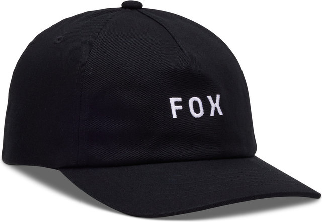 Fox Head Wordmark Adjustable Kappe - black-white/one size