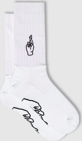 FINGERSCROSSED Chaussettes Logo Aero 2.0 - blanc | 39 - 42