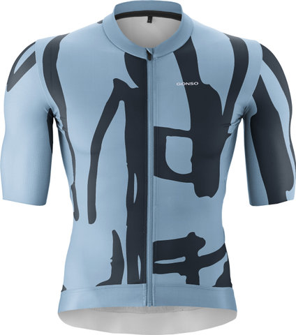 GONSO Road Print S/S Trikot - stormy blue outerspace | M