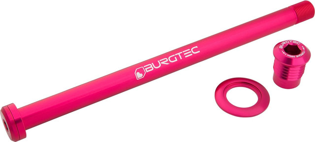 Burgtec 186 mm rear axle for Orbea - toxic barbie pink