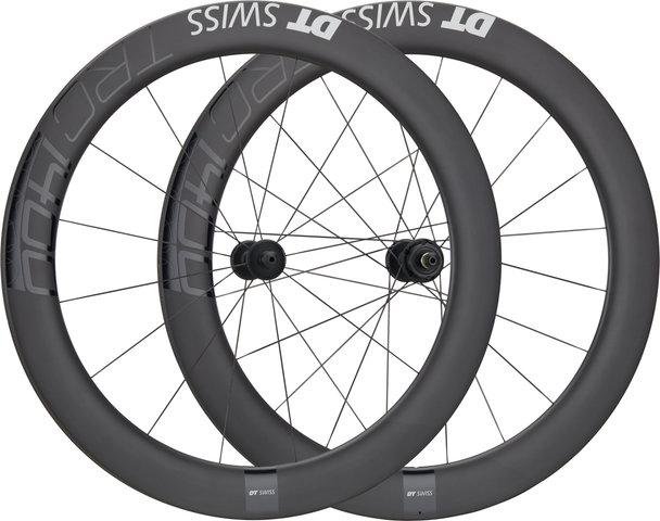 DT Swiss TRC 1400 DICUT 65 Carbon 28" Tubular Wheelset - black/100 mm/28"/100 mm/100 mm/120 mm