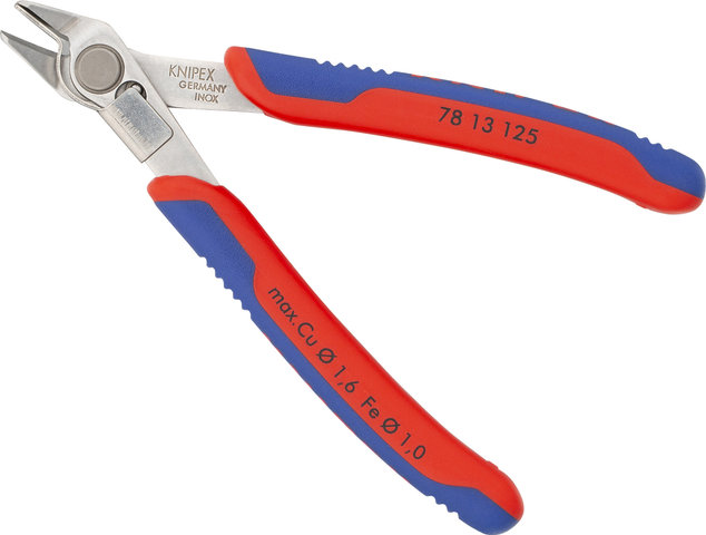 Knipex Alicates con abrazadera de alambre Electronic Super Knips® Zange - rojo-azul