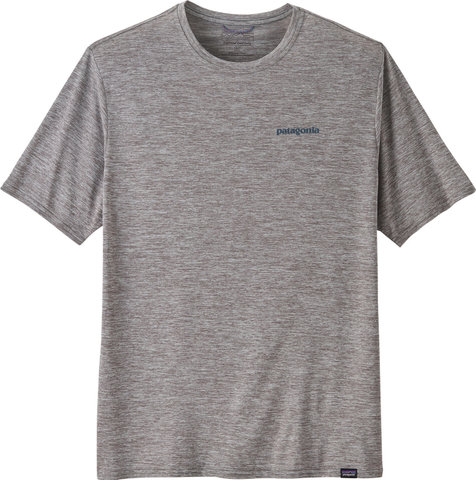 Patagonia Capilene Cool Daily Graphic Water T-Shirt - boardshort logo abalone blue-feather grey/M