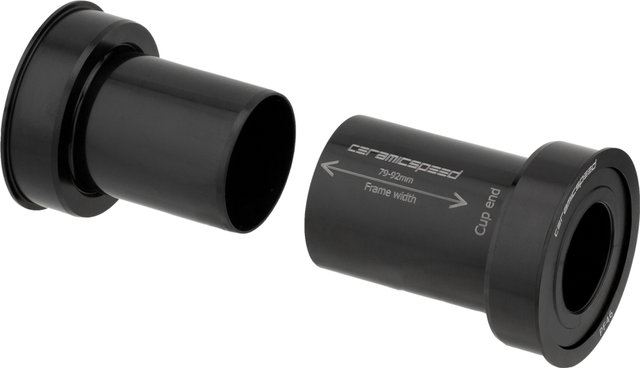 CeramicSpeed Eje de pedalier BB386EVO Shimano 46 x 86,5 mm - black/BB386 Evo