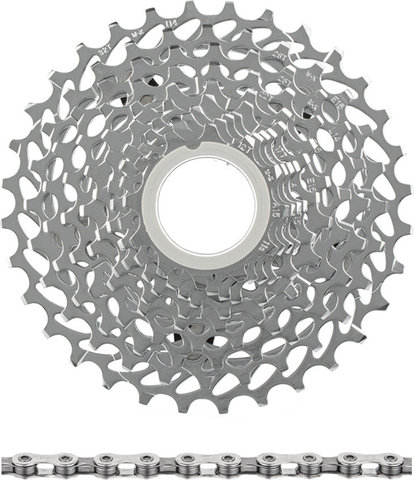 SRAM Set de desgaste Rival PG cassette 1130 + cadena PC-1130 de 11 velocid. - blast silver/114/11-32