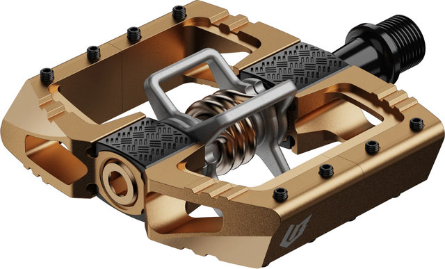 crankbrothers Pedales automáticos Mallet DH Loic Bruni Signature Edition - bronce | 100 mm | 78 mm