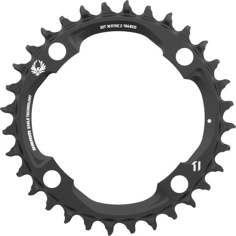 SRAM Kettenblatt X-Sync 2 für X01/XX1/GX Eagle, 104 mm - black/32 Z