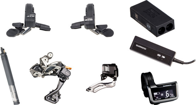 Shimano XTR Di2 M9050 1x11 Elektronik Kit - grau/Shimano MTB/ohne/ohne/ohne/ohne