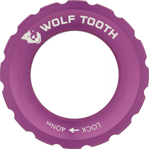 Wolf Tooth Components Anillo de bloqueo Center Lock - purple
