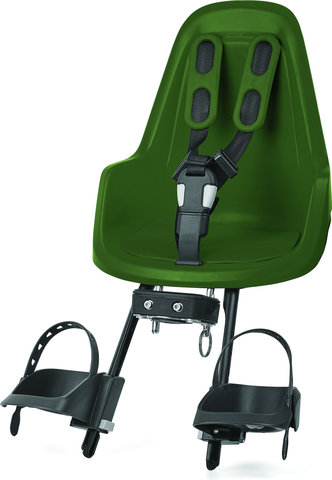 bobike ONE Mini Front Kids Bicycle Seat with Mounting Bracket - olive green
