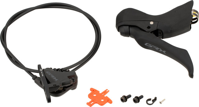 Shimano GRX BR-RX400 + BL-RX600 Disc Brake - black/Front wheel/Left (side-specific)
