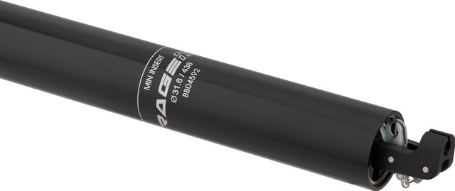 Kind Shock Tija de sillín RAGE-iS 150 mm - black/438 /31,6 mm/0 /Sin
