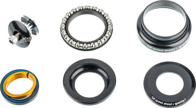 FSA 1 (I/E) ZS49/28,6 - EC49/40 Steuersatz - schwarz/1 1/8" - 1,5" tapered/ZS49/28,6 - EC49/40