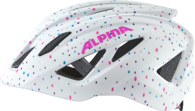 Alpina Pico Flash Kids Helmet - white polka dots matt | 50 - 55 cm