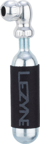 Lezyne Cabezal de bomba de CO2 Twin Speed Drive con cartucho de CO2 de 16 g - plata-brillante