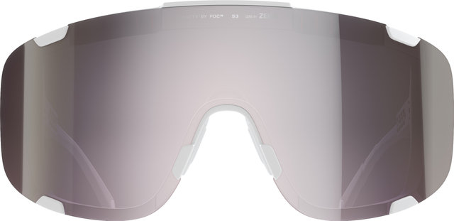 POC Devour sports glasses with replacement lens - hydrogen white | clarity road-sunny silver