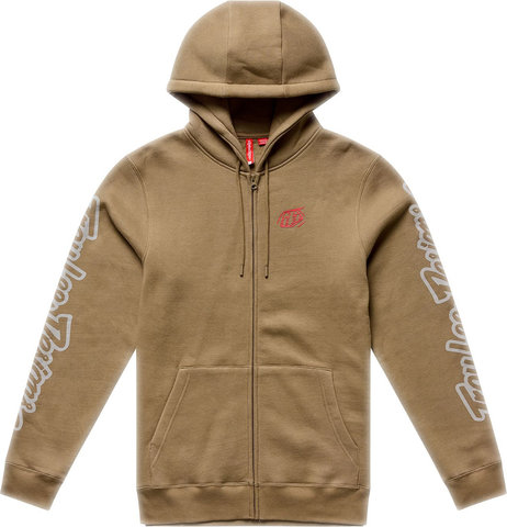 Troy Lee Designs Badge Zip Up Hoodie Pullover - sienna | M