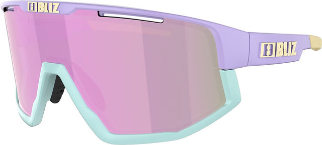 Bliz Lunettes de sport Fusion Small - matte pastel blue/brown-rose
