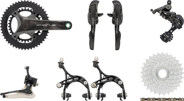Campagnolo Chorus 12s Gruppe 12-fach 34-50 - schwarz/Campagnolo/11-29/Campagnolo/172,5 mm/Anlöt/ohne