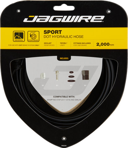 Jagwire Bremsleitung Sport Hydraulic für DOT - black/Red eTap AXS HRD
