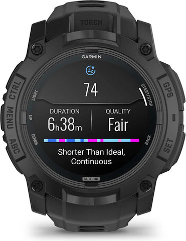 Garmin Instinct 3 50 mm AMOLED Tactical Edition GPS multisport smartwatch - black