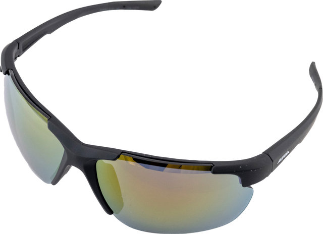 Alpina Defey HR Sportbrille - black matt | mirror red