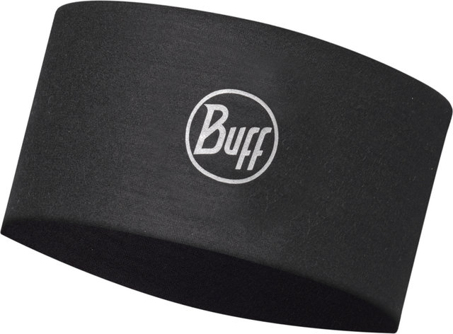 BUFF CoolNet UV Wide Banda de Cabeza Ancha - solid black/talla única
