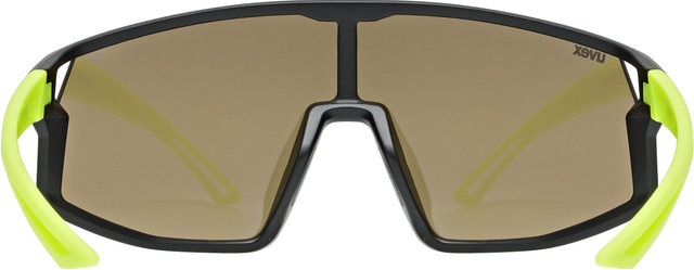 uvex Gafas para niños Skyryse Jr. - black-yellow/mirror yellow