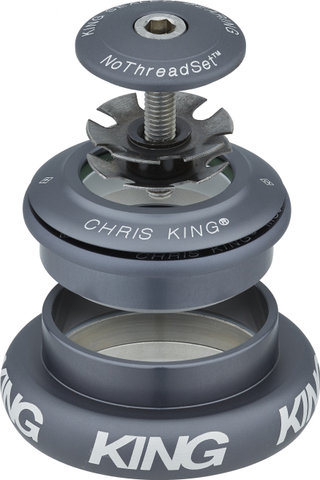 Chris King InSet i7 ZS44/28,6 - EC44/40 Mixed Tapered GripLock Steuersatz - matte slate/1 1/8"/ZS44/28,6 - EC44/40