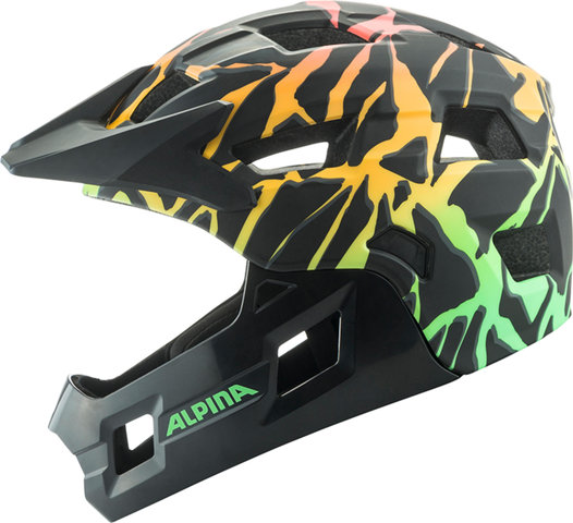 Alpina Rupi Fullface Kinderhelm - fading neon matt | 50 - 55 cm