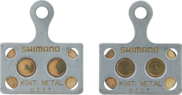 Shimano Bremsbeläge K04Ti-MX für Flat Mount / BR-M9100 - universal/gesintert