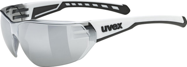 uvex Equate sports glasses - white matte/mirror silver