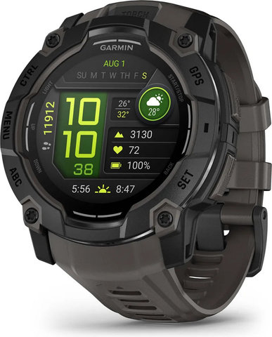 Garmin Instinct 3 50 mm AMOLED GPS multisport smartwatch - black