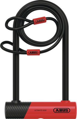 ABUS 420K/170HB230 USH Ultimate + Cobra 10/120 U-lock - black-red | 103 mm | 23 cm