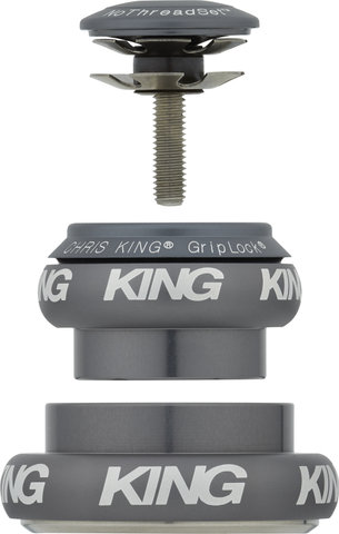 Chris King Jeu de Direction NoThreadSet EC34/28,6 - EC44/40 GripLock - matte slate/EC34/28,6 - EC44/40