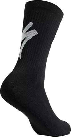 Specialized Chaussettes Techno MTB Tall Logo - black-white | 46 - 48